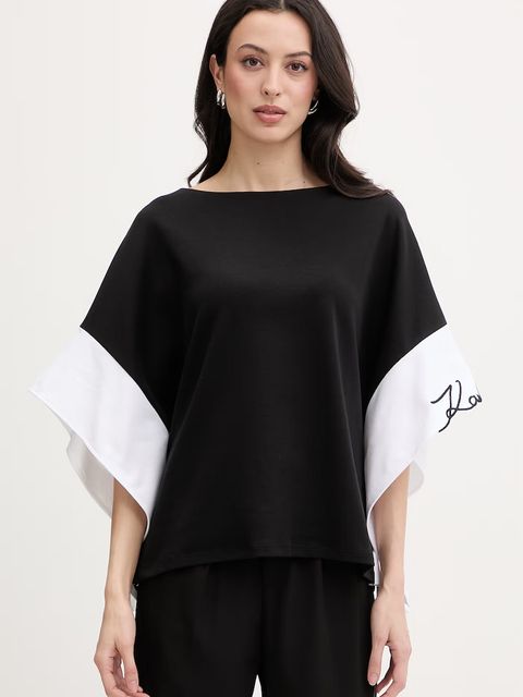 Karl Lagerfeld t-shirt damski bawełniany - zdjęcie produktu nr 1