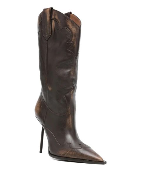 Paris Texas pointed-toe stiletto-heel boots - Brown - zdjęcie produktu nr 2