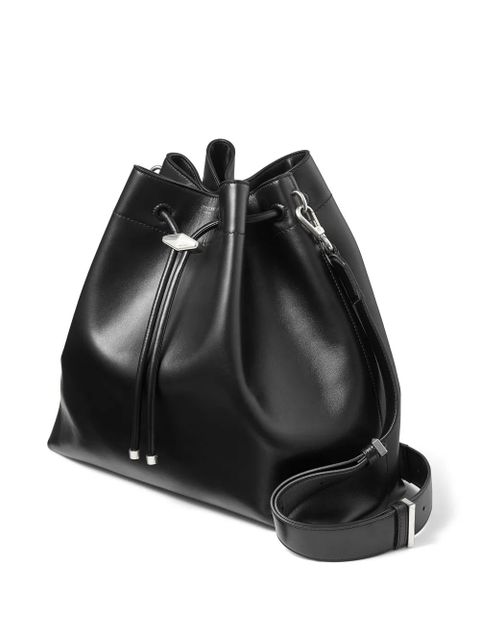 Jimmy Choo Cinch L leather bucket bag - Black - zdjęcie produktu nr 2