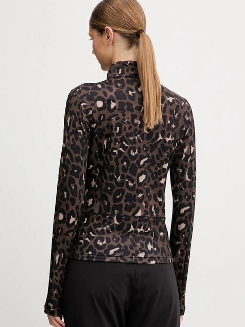 EA7 Emporio Armani bluza sportowa kolor brązowy z nadrukiem AF14634.7W000396