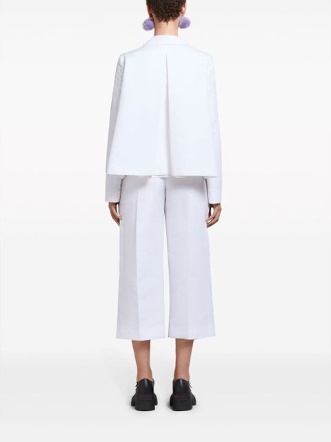 Marni wide-leg cropped trousers - White