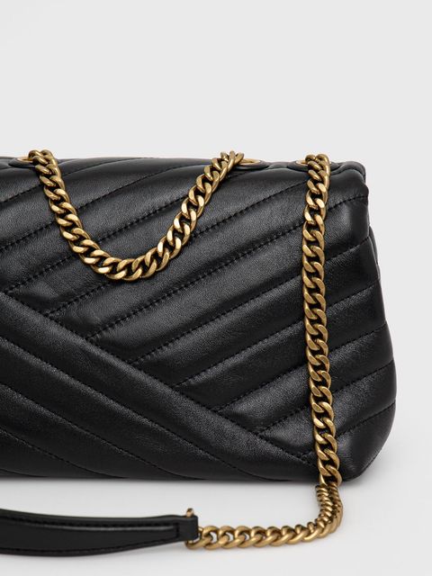 Tory Burch torebka skórzana Kira Chevron