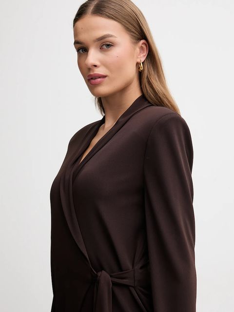 Gaudi marynarka kolor brązowy jednorzędowa gładka 521FD34005