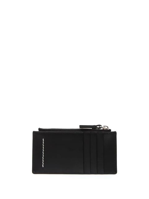 MM6 Maison Margiela Signature leather cardholder - Black - zdjęcie produktu nr 2