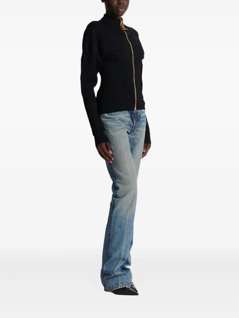 Balmain zipped knit cardigan - Black