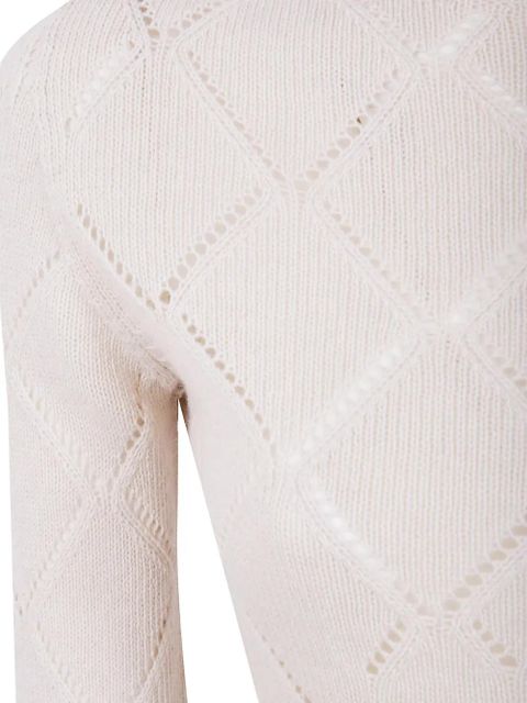 TWINSET diamond-pattern knit dress - Neutrals