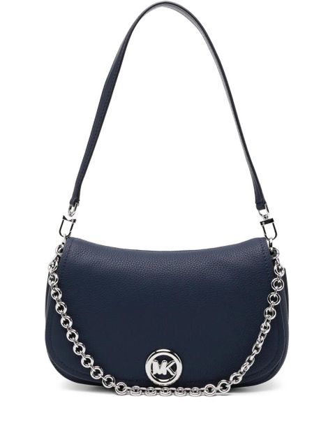 Michael Kors Medium Nolita l eather chain logo shoulder bag - Blue - zdjęcie produktu nr 1