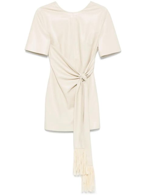 Nanushka knot-detail mini dress - Neutrals - zdjęcie produktu nr 1