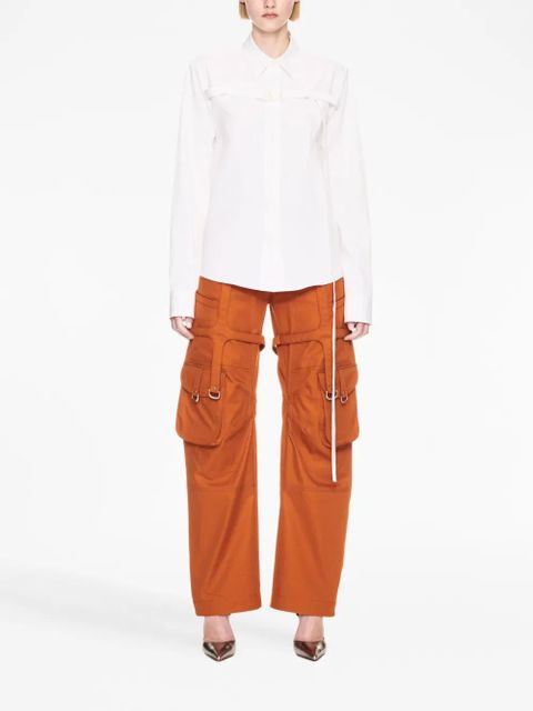 Off-White buckled cotton-poplin shirt - zdjęcie produktu nr 2