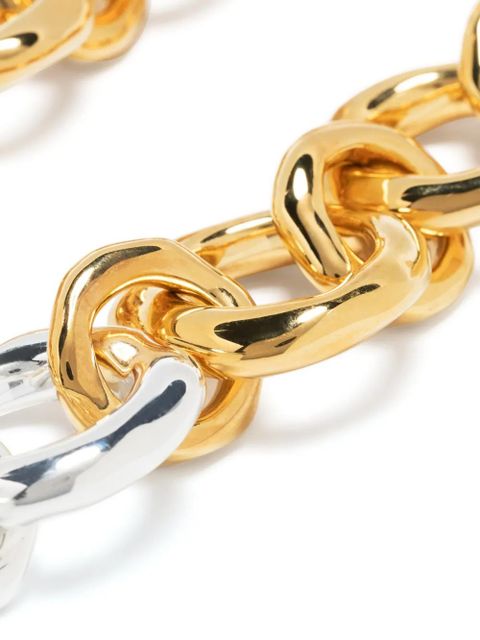 Jil Sander two-tone chunky chain necklace - Gold
