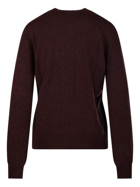 MARANT ÉTOILE button-front V-neck cardigan - Red - zdjęcie produktu nr 2