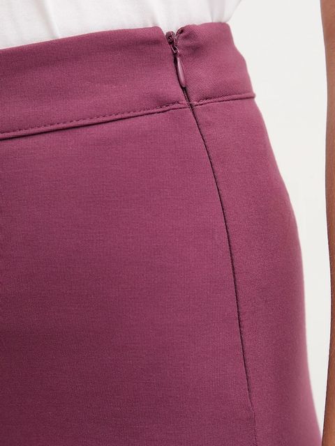 United Colors of Benetton spodnie damskie kolor fioletowy proste high waist 47CKDF0A1