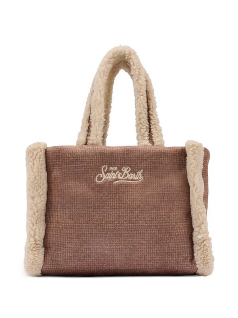 MC2 Saint Barth embroidery faux-fur bag - Brown - zdjęcie produktu nr 2