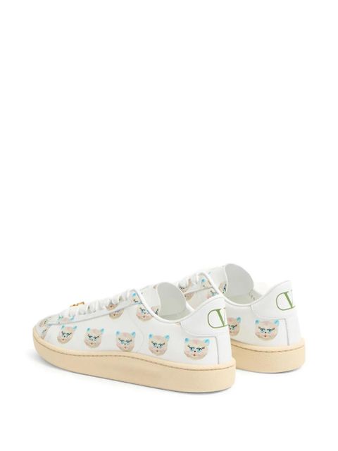 Valentino Garavani Royco Chat de la Maison-print sneakers - White