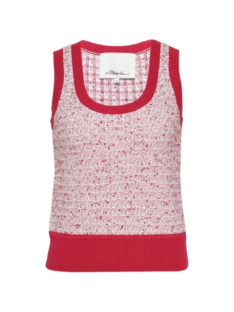 3.1 Phillip Lim knitted sleeveless sweater - Red - zdjęcie produktu nr 1