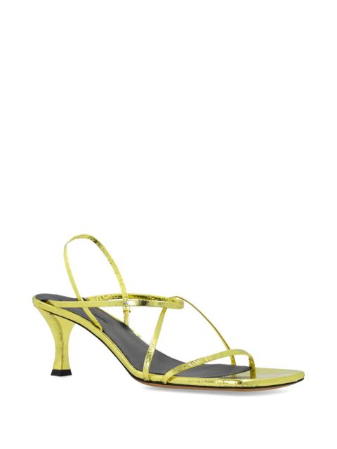 Proenza Schouler 60mm metallic-leather sandals - Gold - zdjęcie produktu nr 2