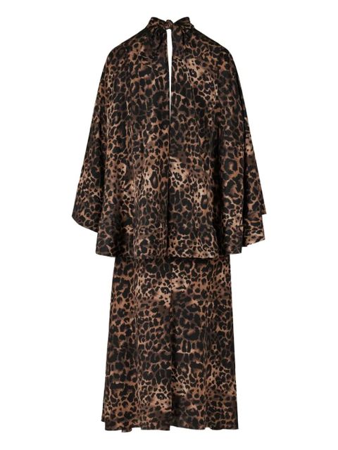 Johanna Ortiz Post Treasured open-back midi dress - Brown