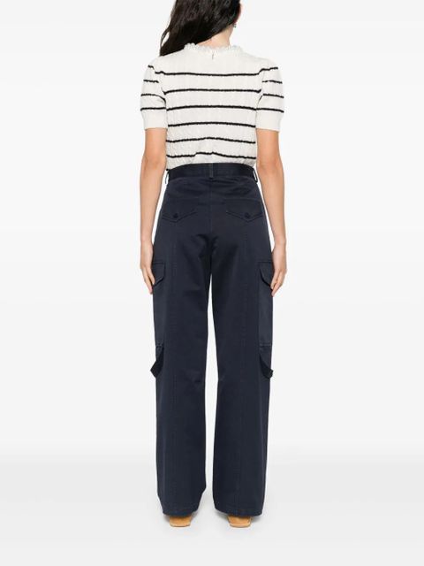 SANDRO cotton trousers - Blue