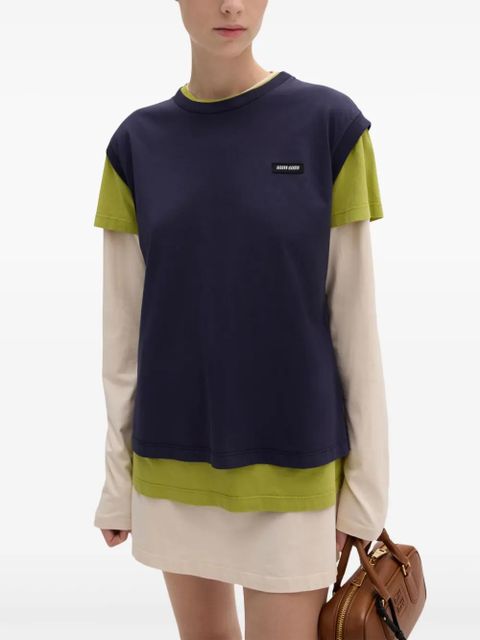 Miu Miu jersey T-shirts (set of three) - Blue