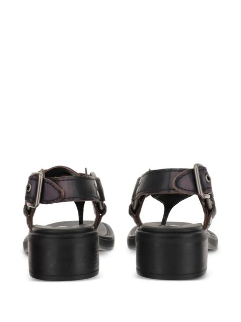 Miu Miu leather sandals - Black