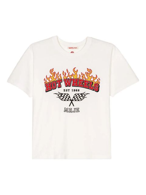 Maje flame-print T-shirt - White - zdjęcie produktu nr 1