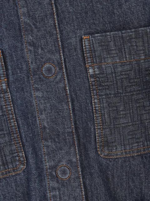 FENDI quilted patch-pocket jacket - Blue