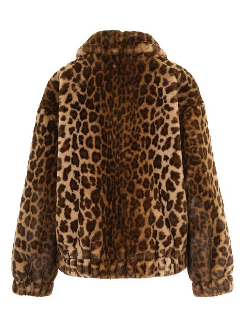MC2 Saint Barth Aveline leopard zip jacket - Brown