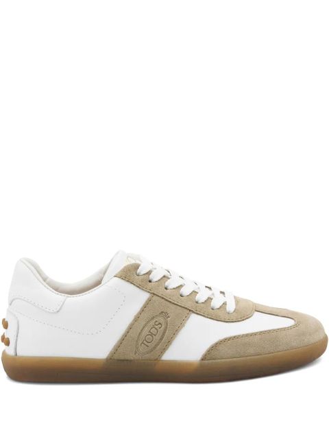 Tod's Tabs lace-up panelled sneakers - White - zdjęcie produktu nr 1