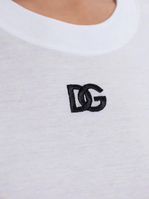 Dolce & Gabbana embroidered-logo T-shirt - White