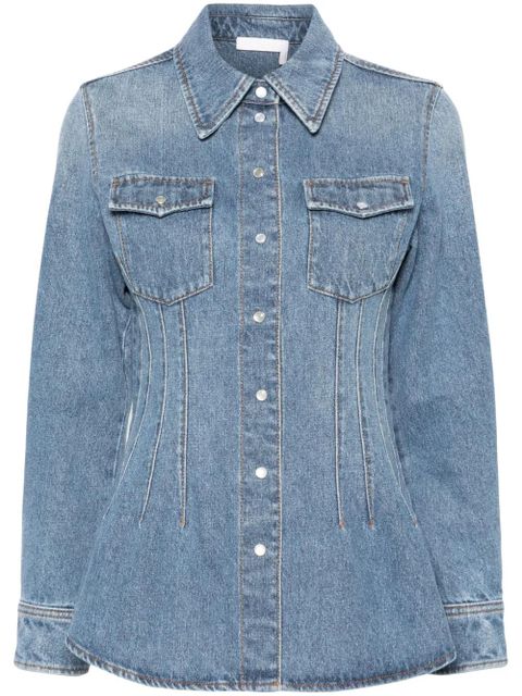 Chloé corset-style denim shirt - Blue - zdjęcie produktu nr 1