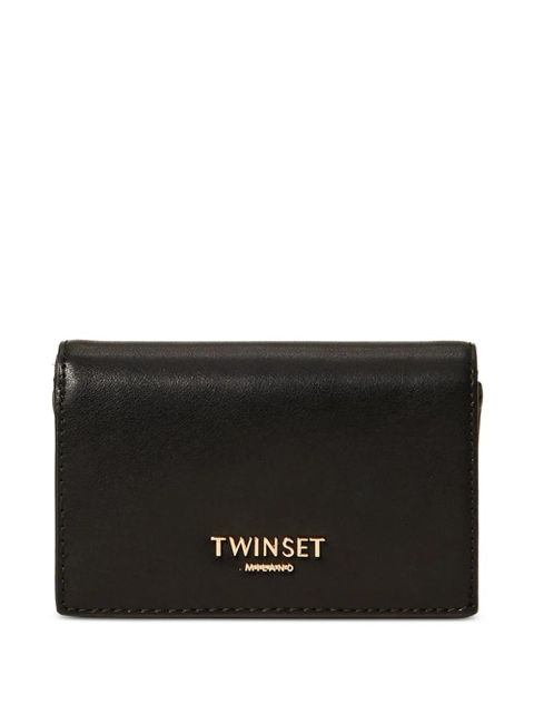 TWINSET logo-appliqué wallet - Black - zdjęcie produktu nr 1