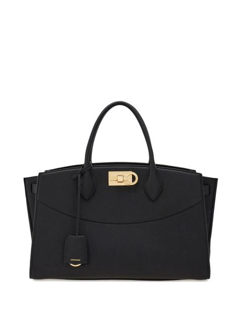 Ferragamo large Soft Studio tote bag - Black - zdjęcie produktu nr 1