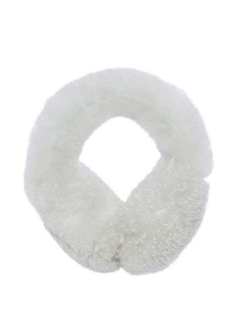 Yves Salomon lamb-shearling earmuffs - White - zdjęcie produktu nr 1