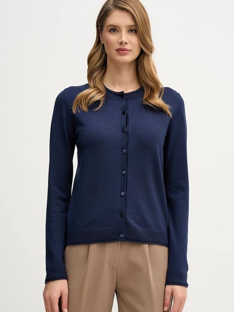 Sisley kardigan damski kolor granatowy lekki 17Q3M5203 - zdjęcie produktu nr 1