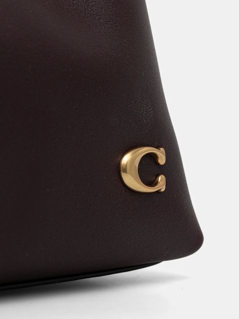 Coach torebka skórzana Juliet kolor fioletowy CR981