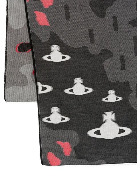 Vivienne Westwood camouflage Orb scarf - Black - zdjęcie produktu nr 2