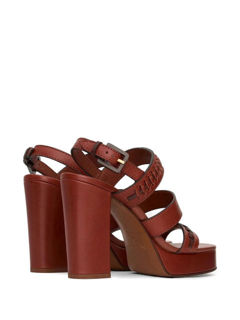 ZIMMERMANN Alchemy woven platform sandals - Brown