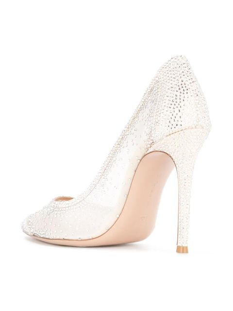 Gianvito Rossi Rania embellished pumps - White - zdjęcie produktu nr 2