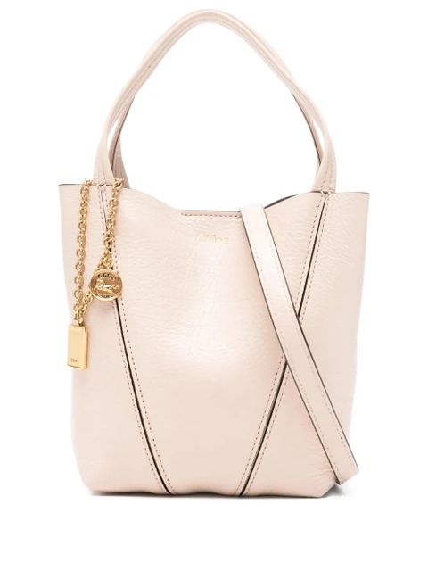 Chloé small Chloé Spin tote bag - Pink - zdjęcie produktu nr 1