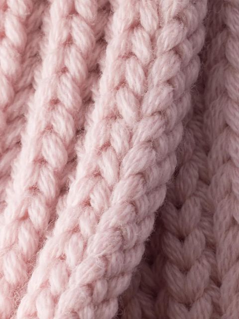 Prada enameled triangle knit scarf - Pink - zdjęcie produktu nr 2