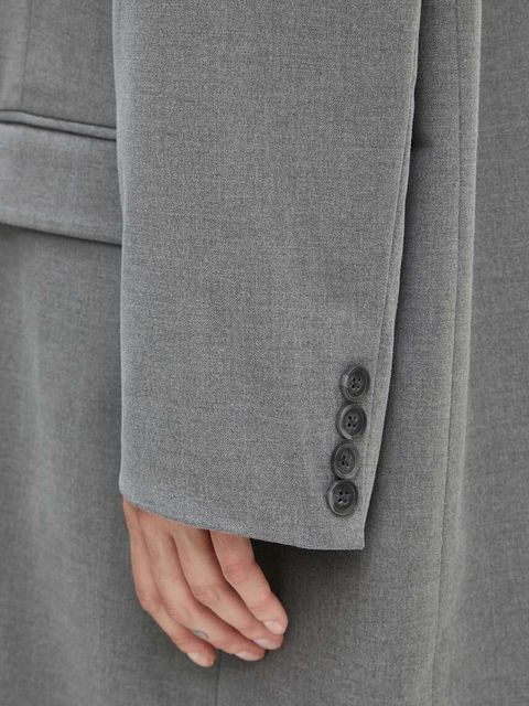 2NDDAY płaszcz 2ND Toretto - Classic Tailori damski kolor szary przejściowy 2244110169