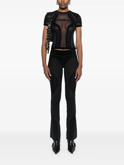 MISBHV flocked mesh T-shirt - Black - zdjęcie produktu nr 2