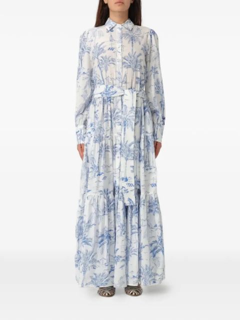 MC2 Saint Barth Jensen belted maxi dress - White - zdjęcie produktu nr 2