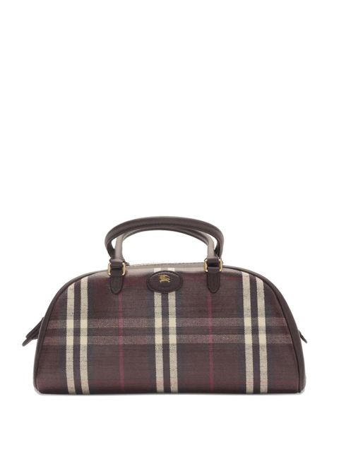 Burberry Highlands check-pattern bowling bag - Brown - zdjęcie produktu nr 1