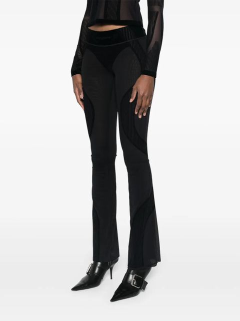 MISBHV flocked flared trousers - Black