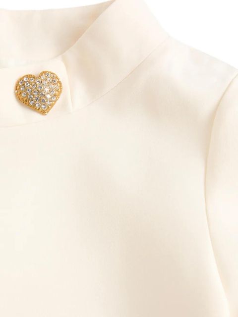Valentino Garavani heart-detail mini dress - White