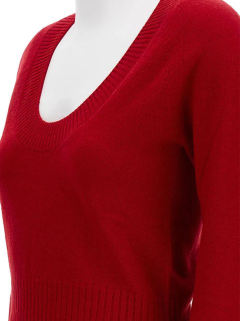 Simone Rocha scoop-neck cashmere sweater - Red