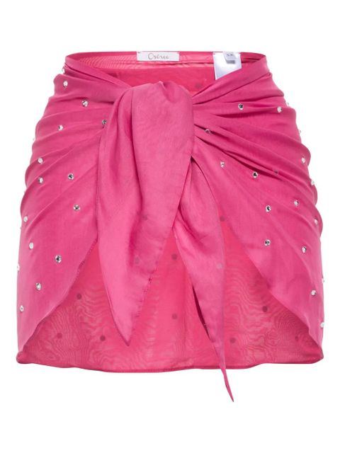 Oséree crystal-embellished mini skirt - Pink - zdjęcie produktu nr 1