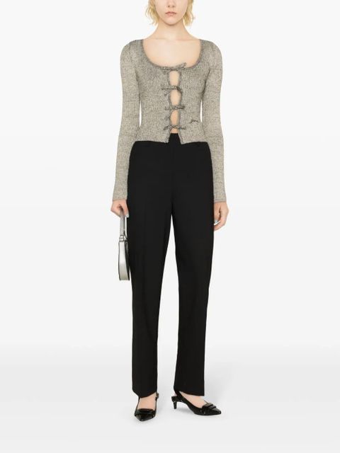 GANNI mid-rise tailored trousers - Black - zdjęcie produktu nr 2