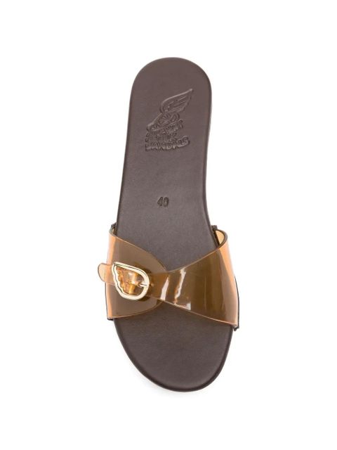 Ancient Greek Sandals Omonia buckle-detail sandals - White